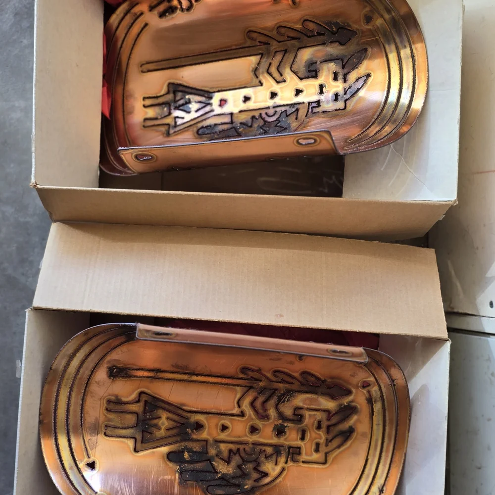 Wall Sconces Copper Southwest with Tribal Design - Picture 2 of 5